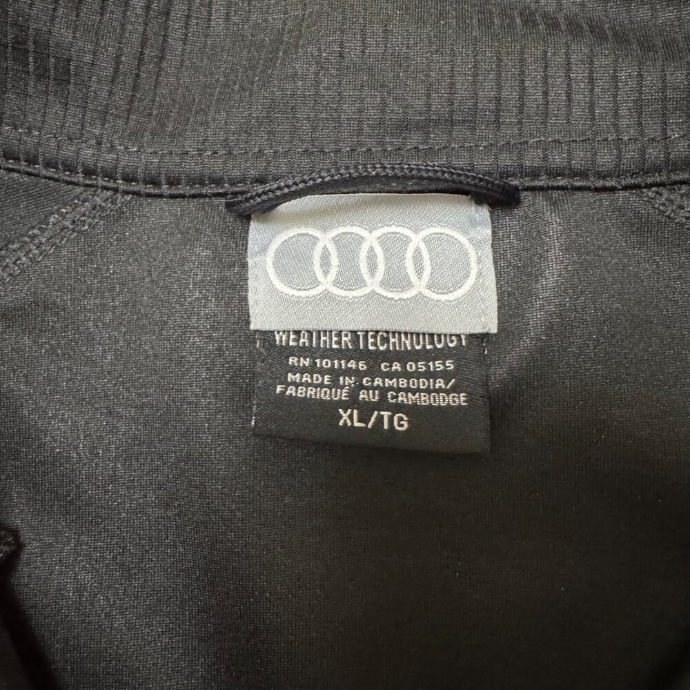 Audi Jacket Men's XL Black Softshell R8 Performance Windbreaker Weatherproof - Picture 6 of 11